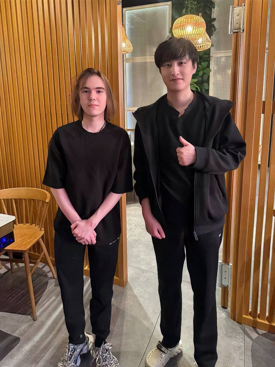 donk meets Dota 2 legend Ame
