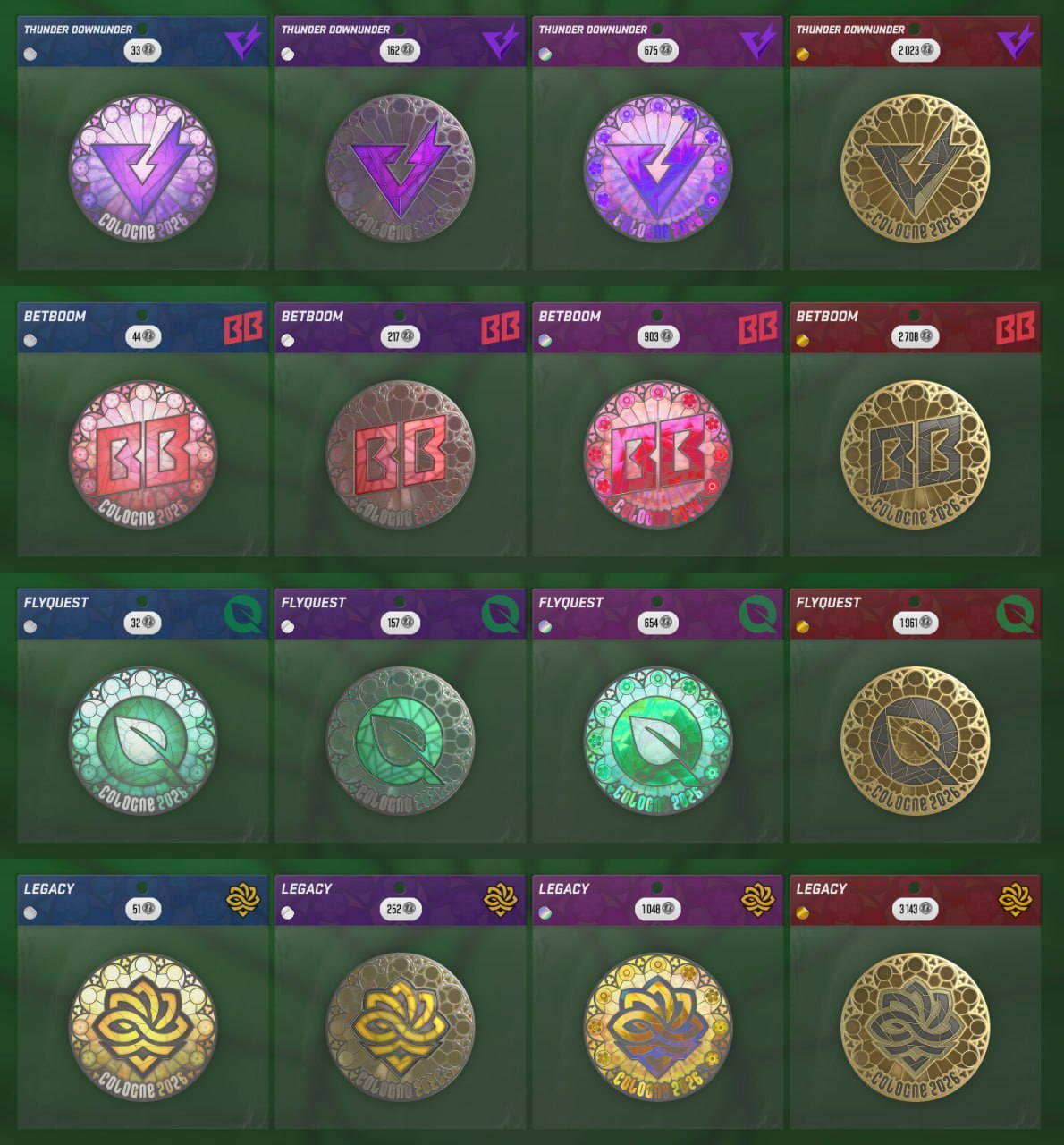 CS2 Team Stickers Now Vary by Logo Color