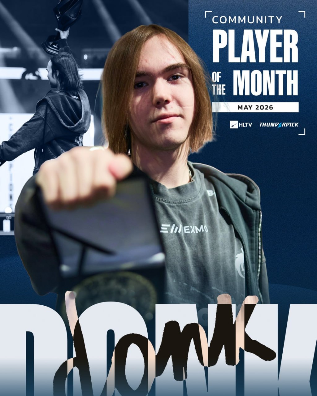 donk Named Best Player of the Month with 52% of Votes