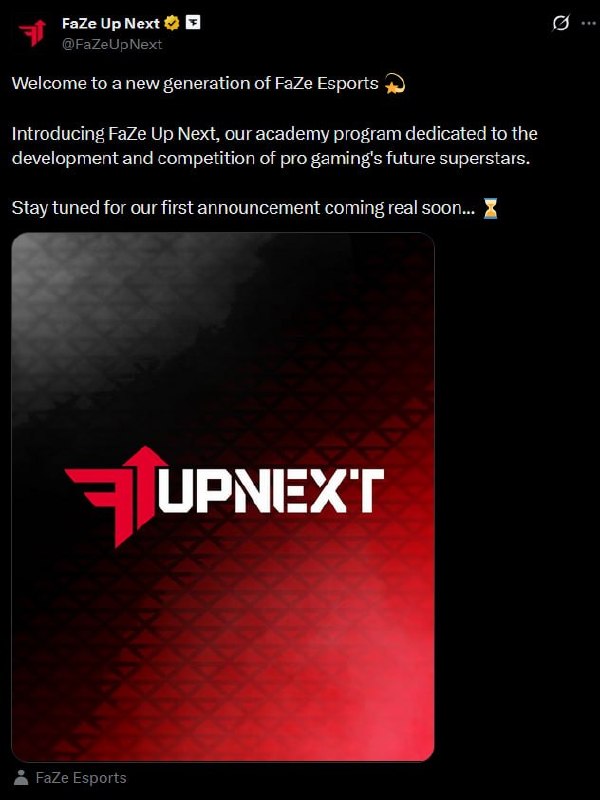 FaZe Clan Announces Academy Team